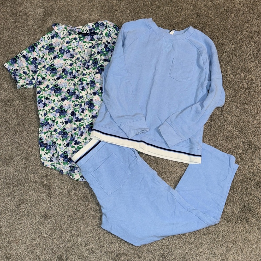 Janie and jack 3 piece set - baby blue